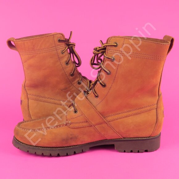 Polo Ralph Lauren Boots Mens 11D Brown Ranger Suede Buckle Strap - Picture 7 of 16